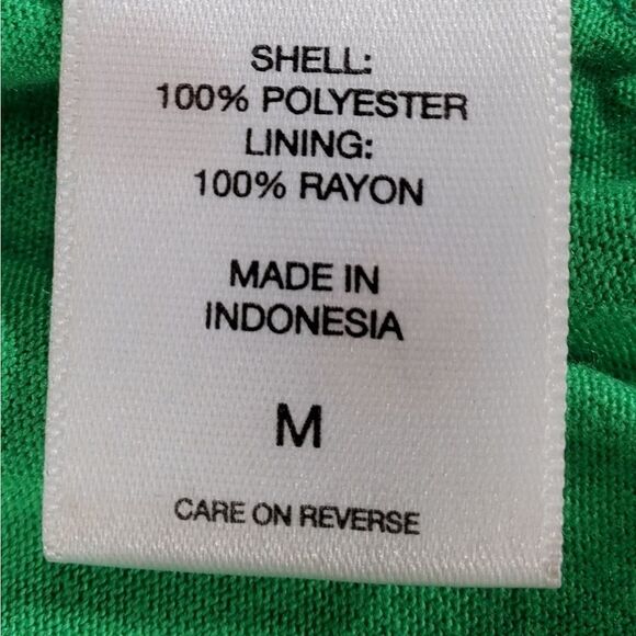 🔺️New York & Co Green & Blue Striped Sleeveless Blouse Medium - Picture 9 of 13